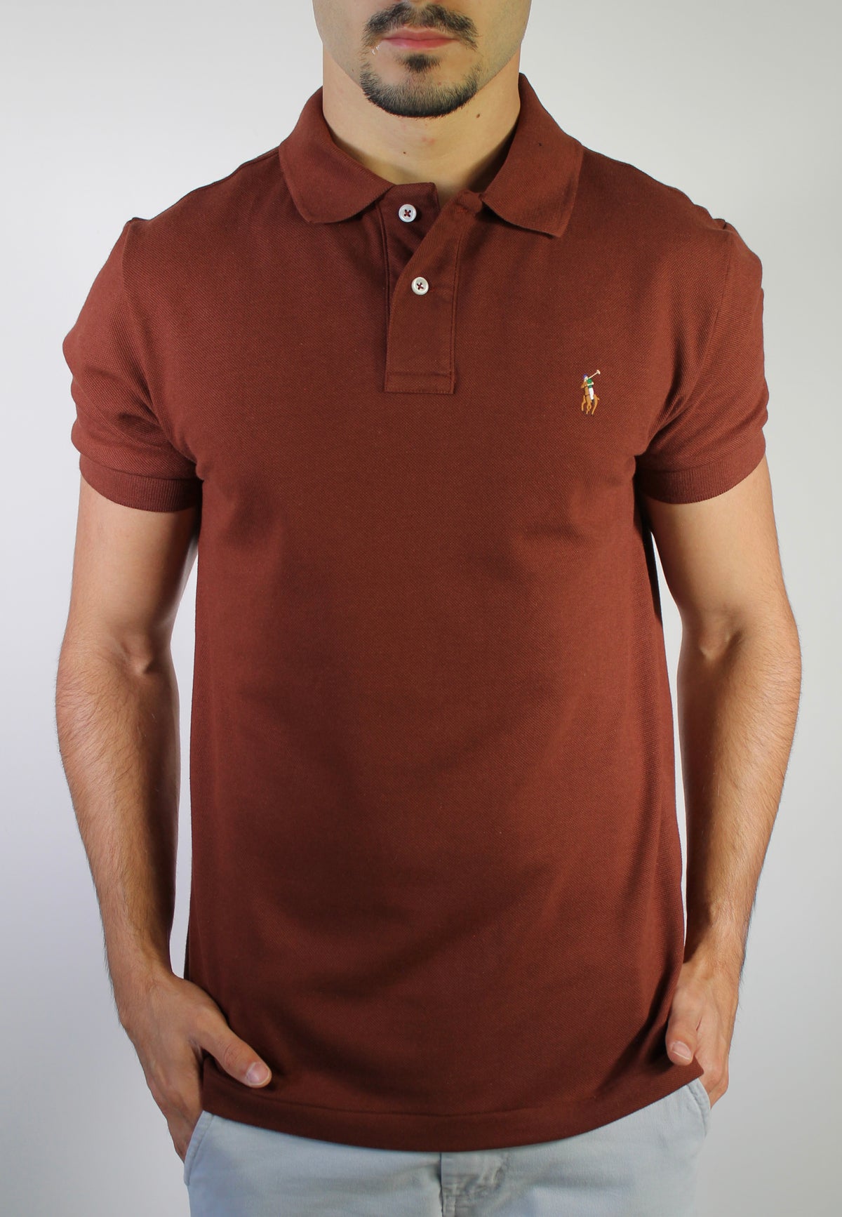 Camisa Gola Polo RL - Terracota Small Pony Colorido