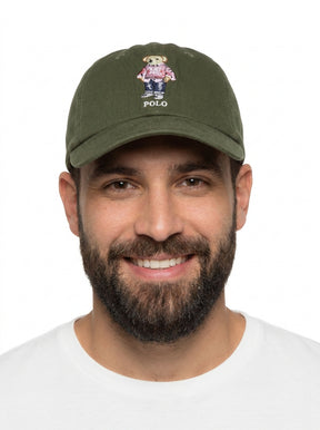 Boné Polo RL Malibu Bear - Verde Musgo