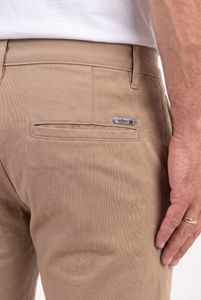 Calça Sarja Nobre Men - Cáqui