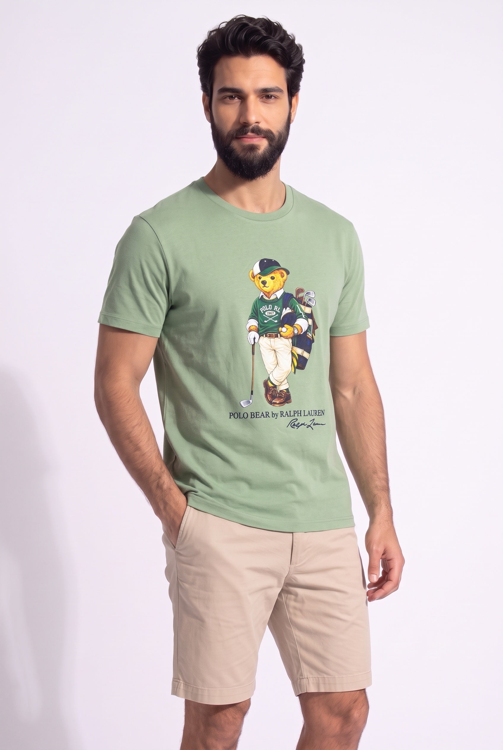 Camiseta RL Madison Avenue Bear - Verde Menta