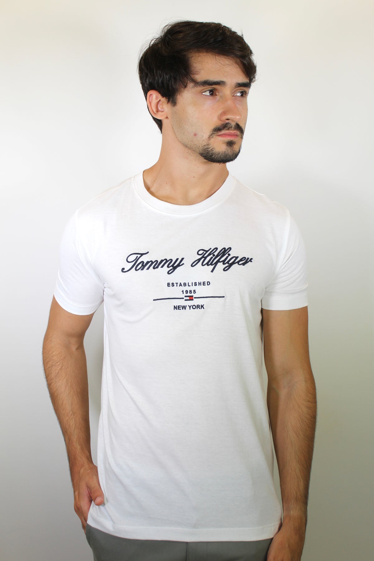 Camiseta TH Tommy Established 1985 NY - Branca