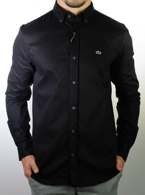 Camisa Social LCT Signature Manga Longa - Preta
