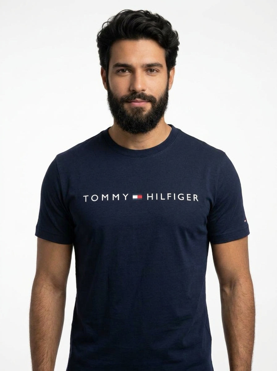 Camiseta TH Urban Line Statement - Azul Marinho