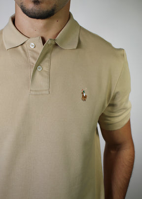Camisa Gola Polo RL - Cáqui Small Pony Colorido