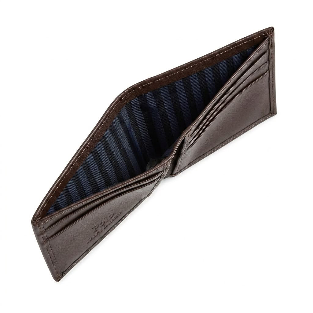 Carteira RL Metropolitan Signature - Marrom