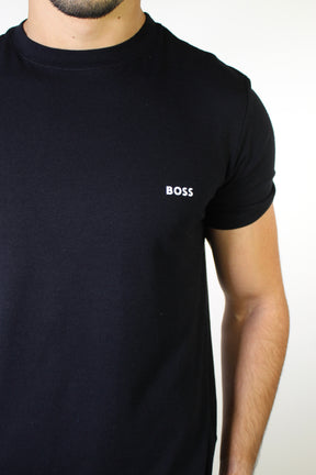 Camiseta Boss Minimalist Side Logo - Preta