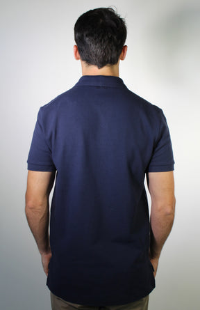 Camisa Gola Polo RL - Azul Marinho Small Pony Vermelho