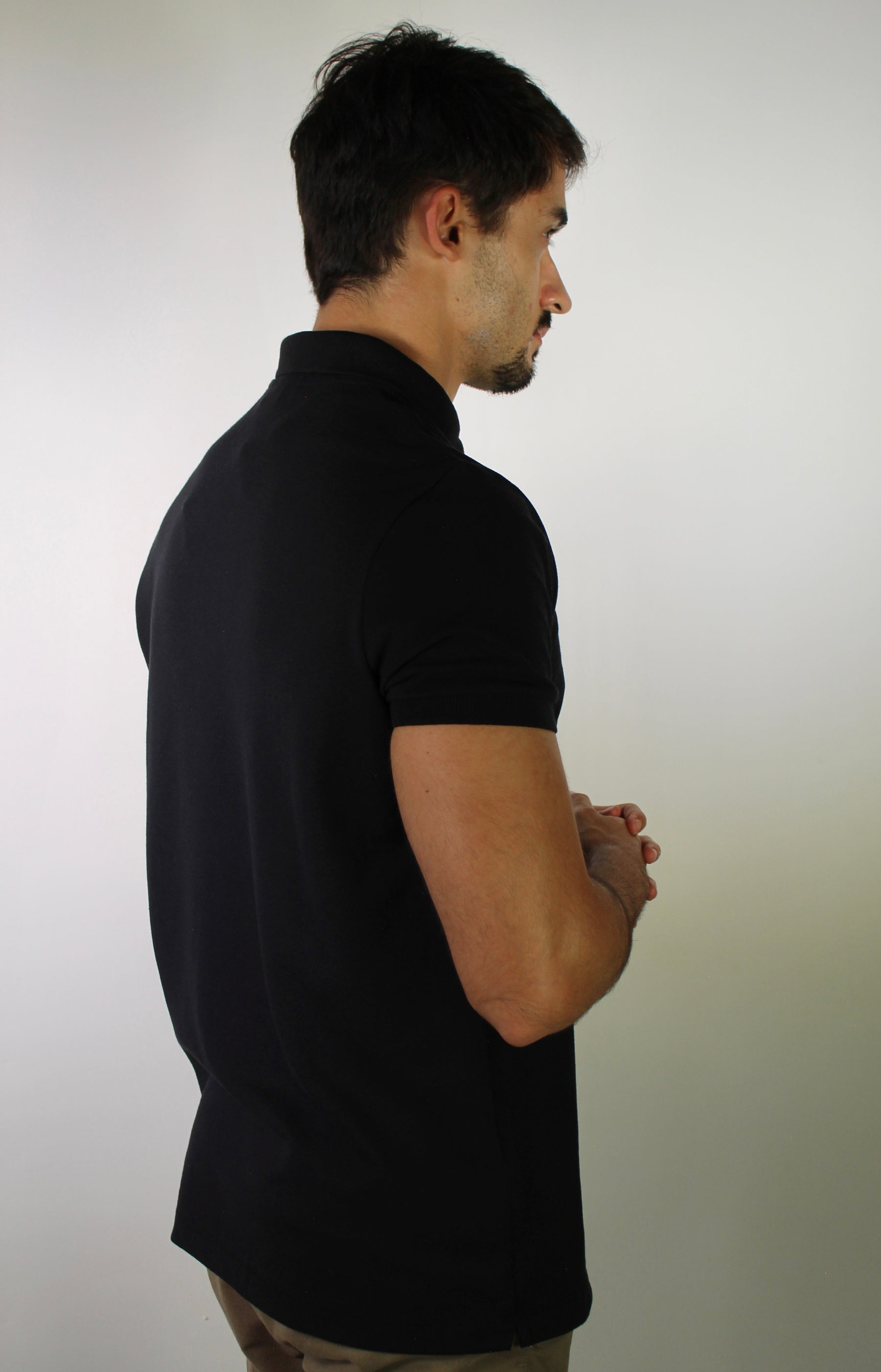 Camisa Gola Polo Masculina LCT – Preta