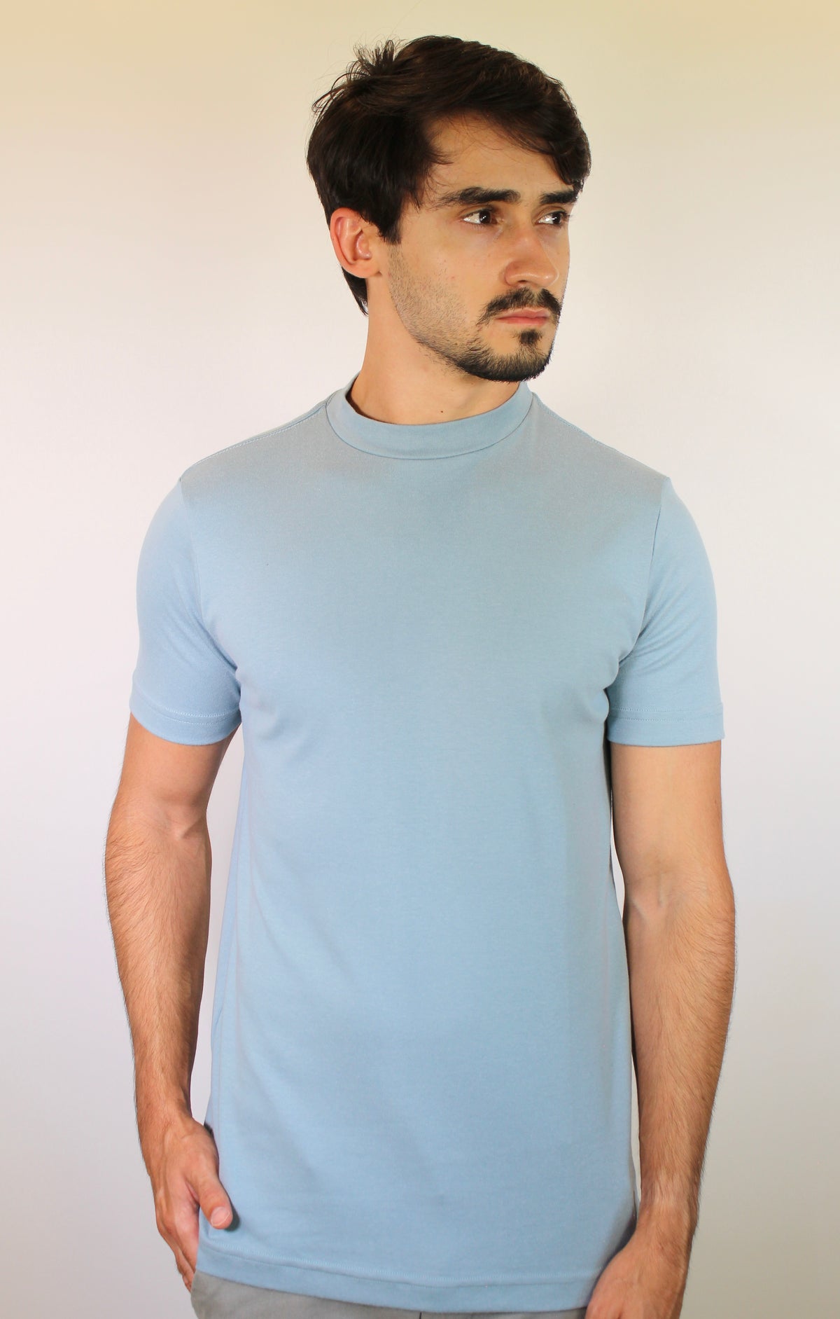 Camiseta Gola Midi Nobre Men - Azul Breeze