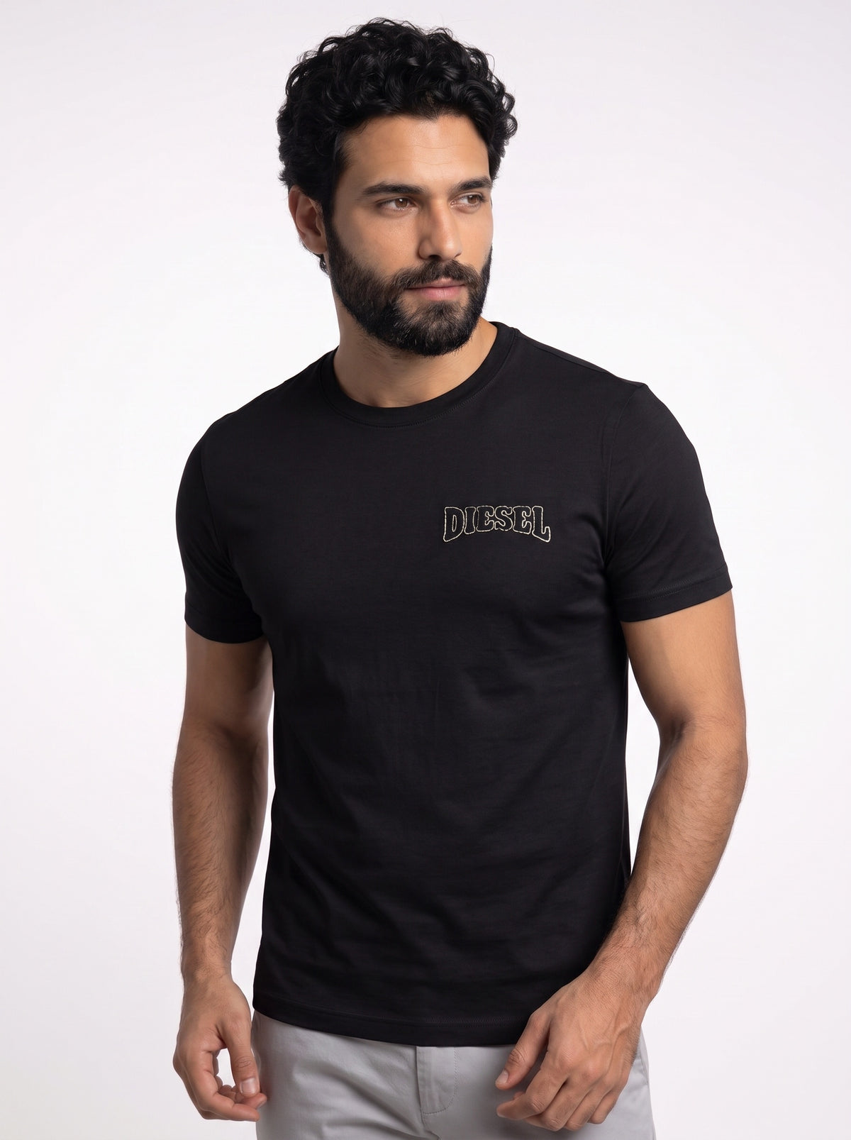 Camiseta DSL Outline Stitch Logo - Preta