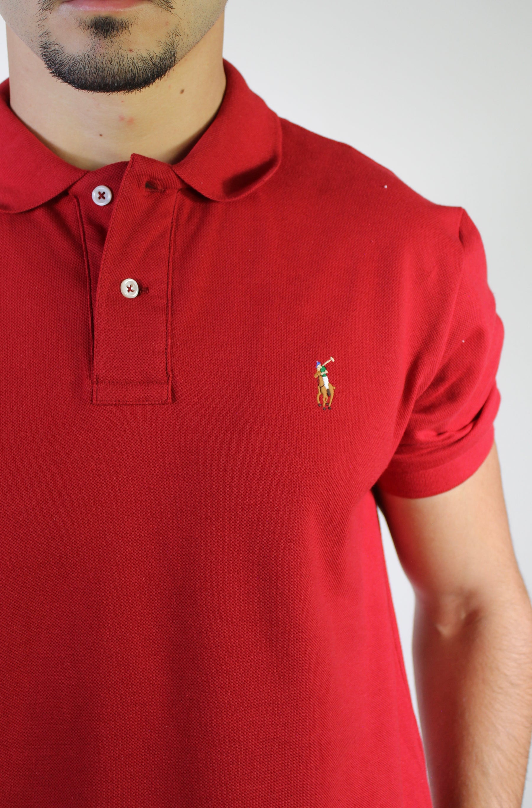 Camisa Gola Polo RL - Vermelha Small Pony Colorido
