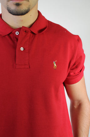 Camisa Gola Polo RL - Vermelha Small Pony Colorido