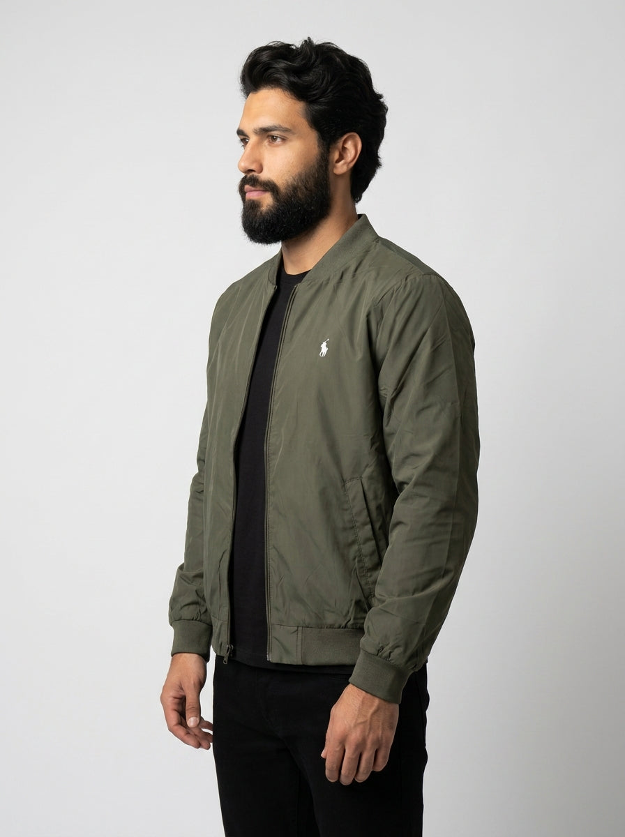 Jaqueta Bomber RL Portside Field - Verde Militar