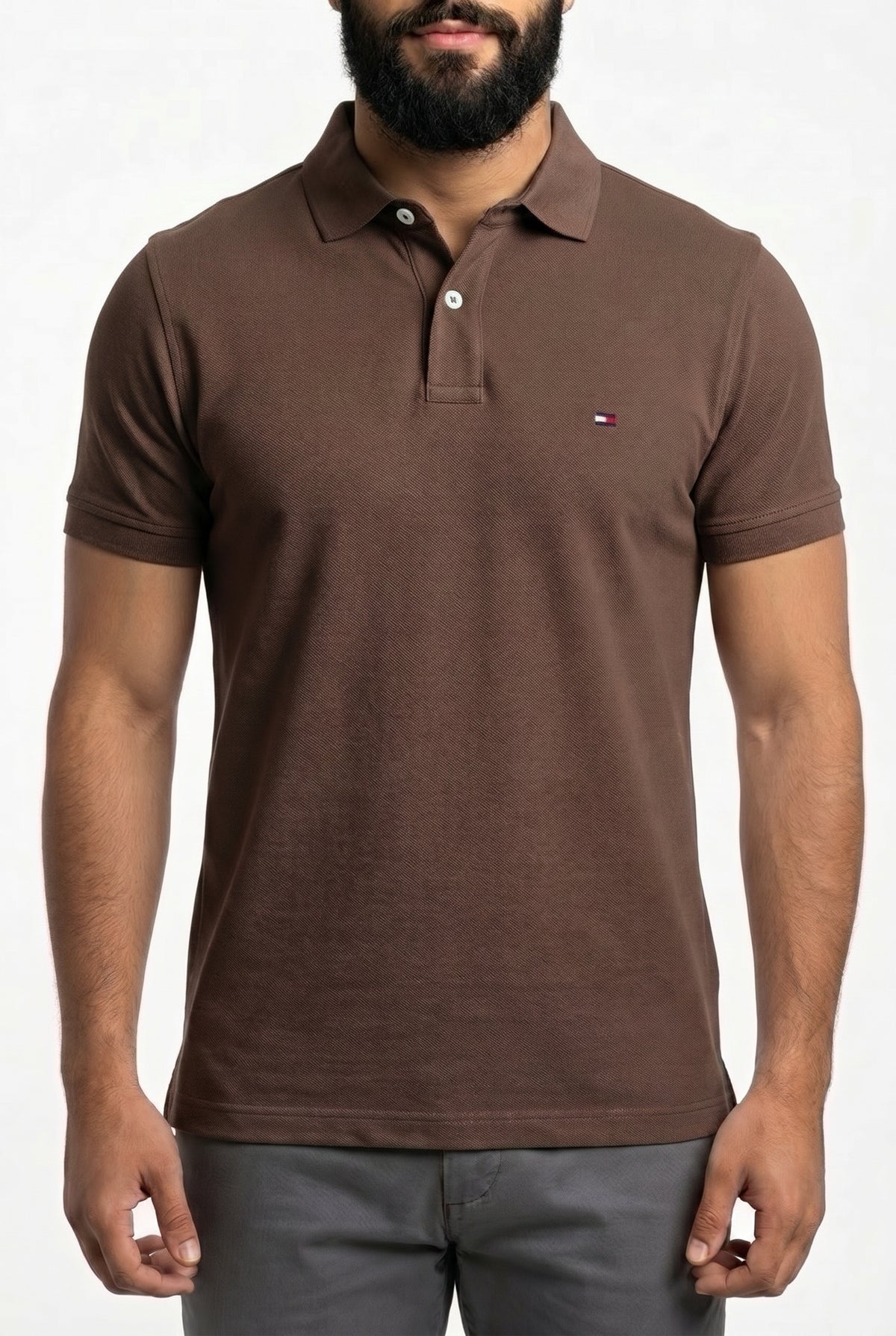 Camisa Gola Polo TH Masculina Coupe Sur Ivy - Marrom