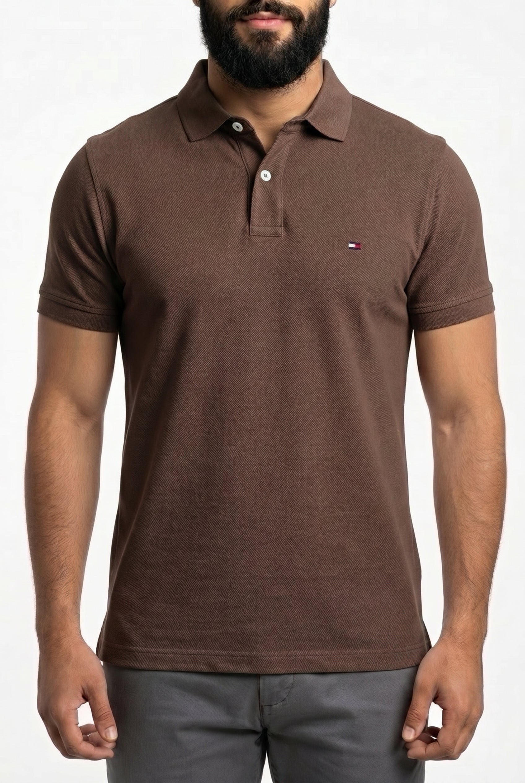 Camisa Gola Polo TH Masculina Coupe Sur Ivy - Marrom