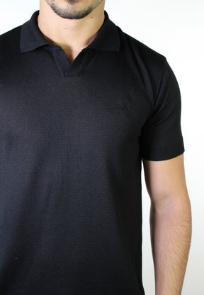 Camisa RL Polo Tricot Gola V - Preta