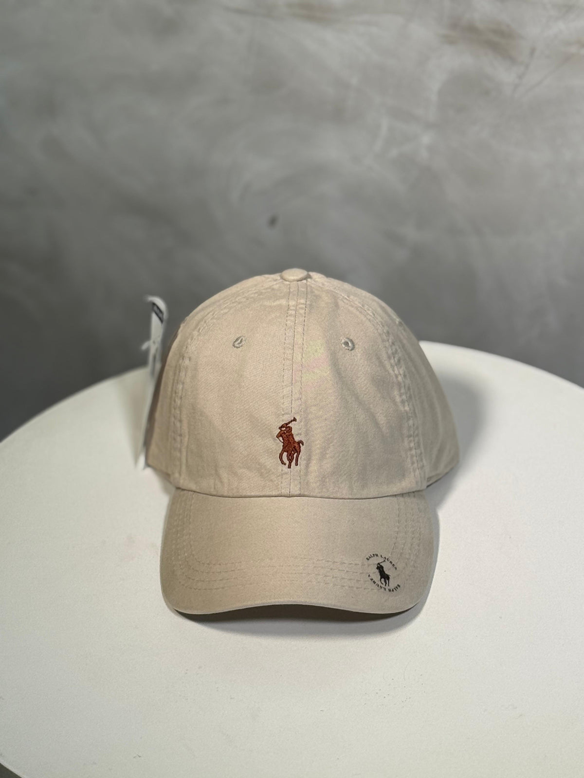 Boné Polo RL Classic - Creme Small Pony Marrom