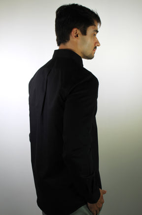 Camisa Social LCT Signature Manga Longa - Preta