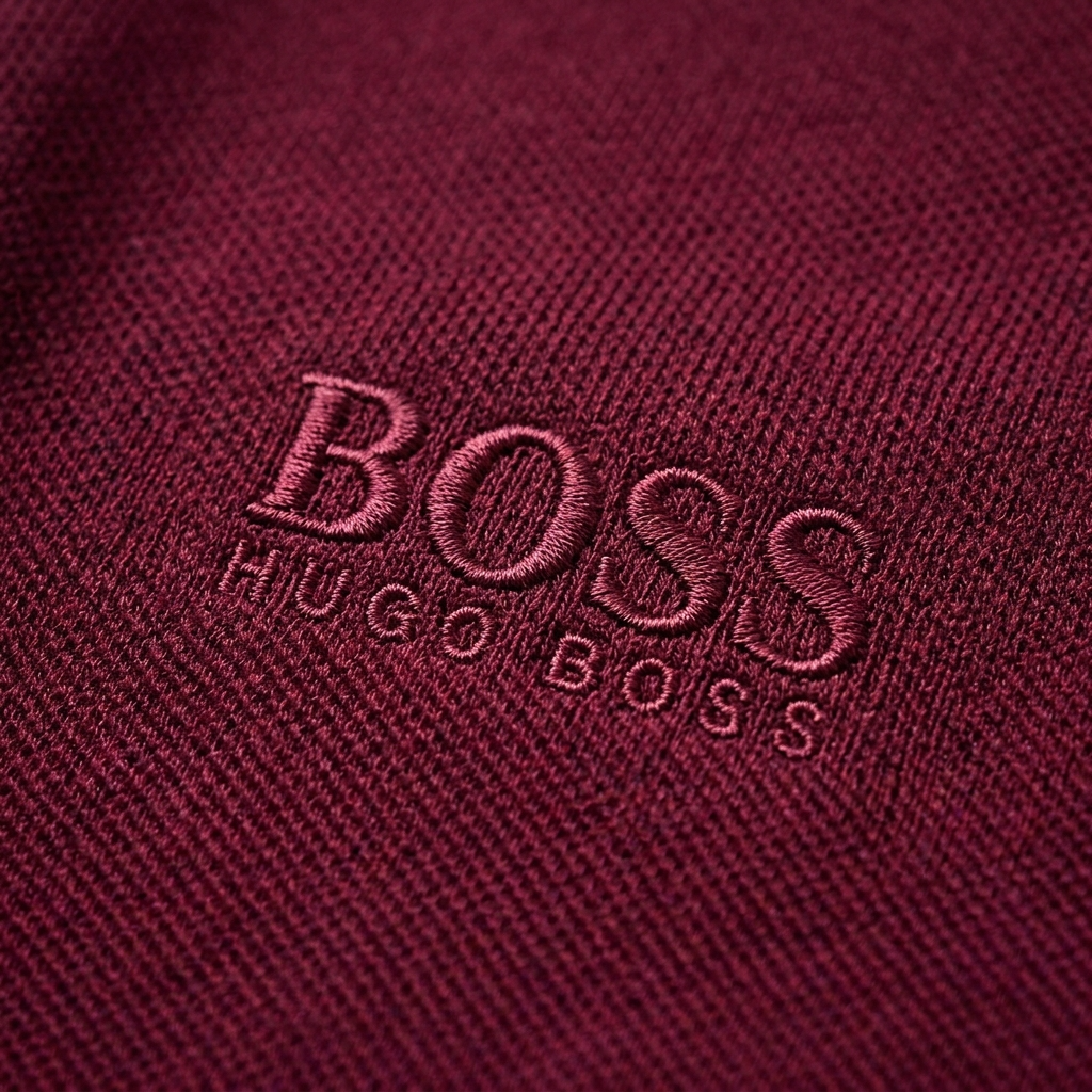 Camisa Gola Polo Boss | Boss Monochrome - Bordô