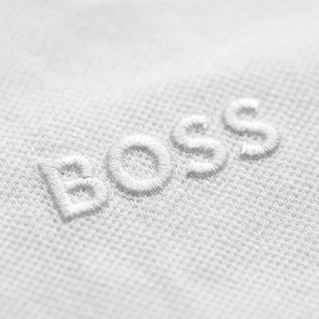 Camisa Gola Polo Boss - Off White