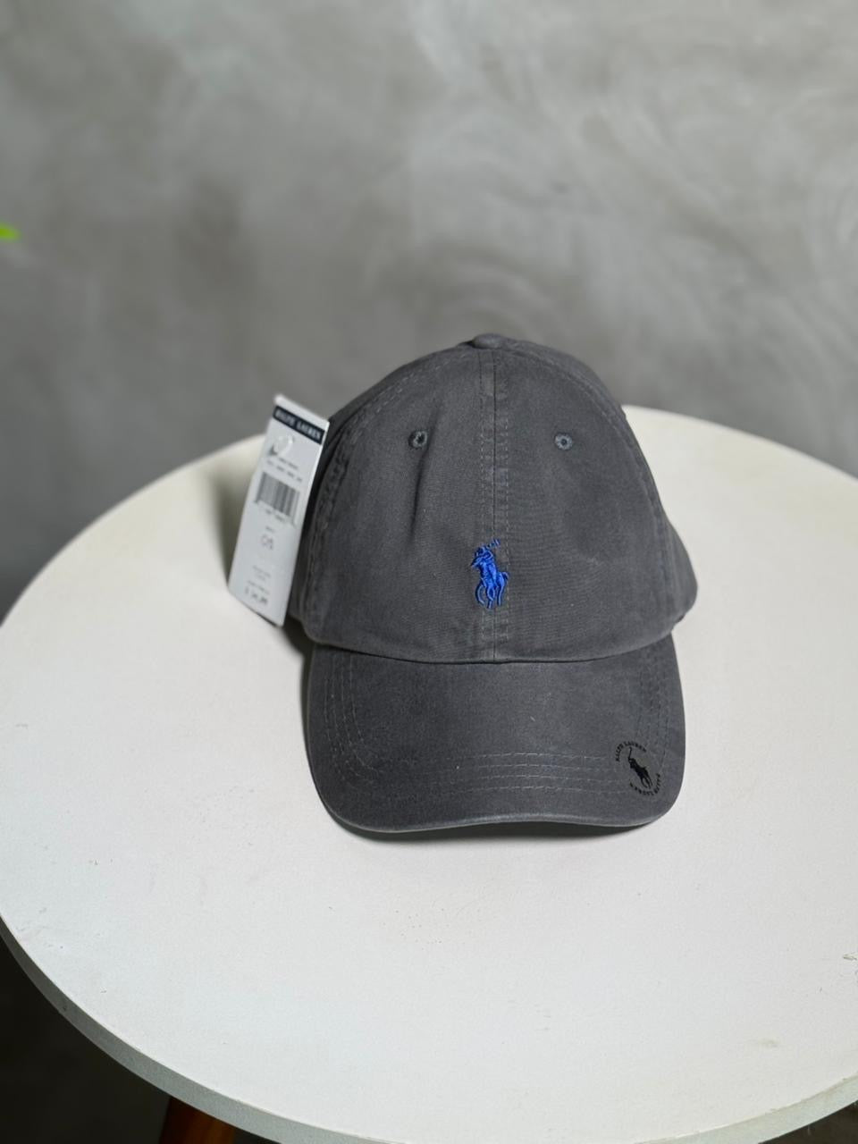 Boné Polo RL Classic - Chumbo Small Pony Azul