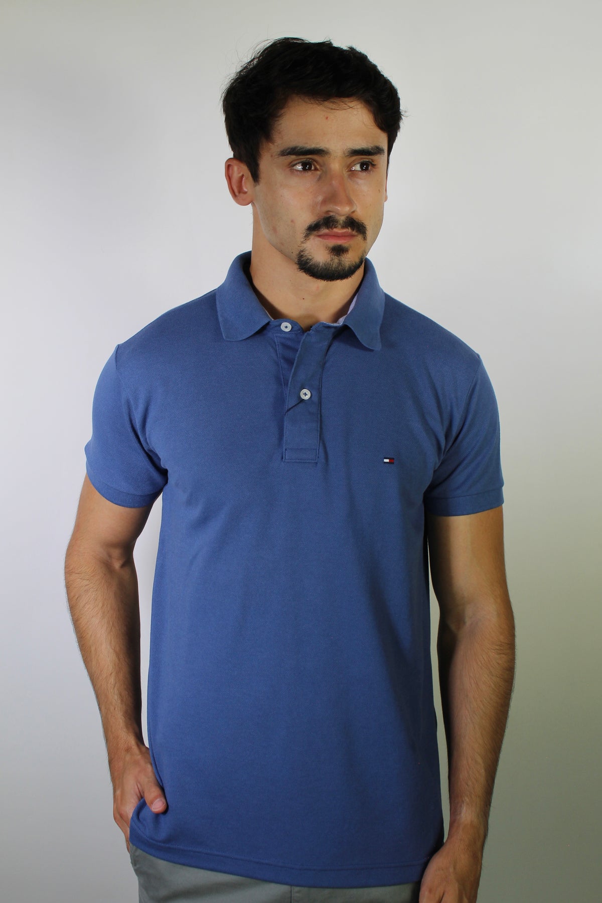 Camisa Gola Polo TH Masculina Coupe Sur Ivy - Azul Acero
