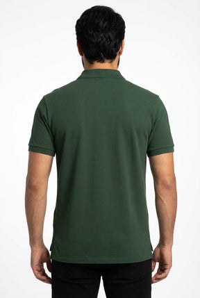 Camisa Gola Polo RL - Verde Floresta Small Pony Vermelho