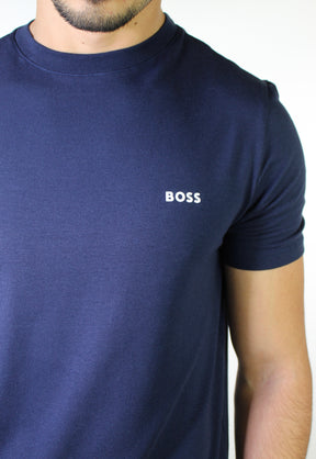 Camiseta Boss Minimalist Side Logo - Azul Marinho