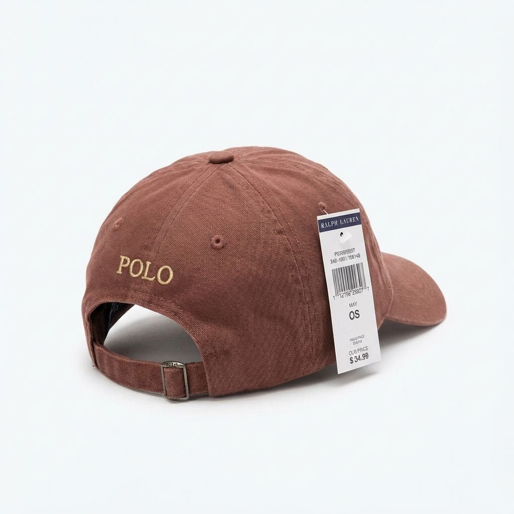 Boné Polo RL Classic - Marrom Small Pony Cáqui