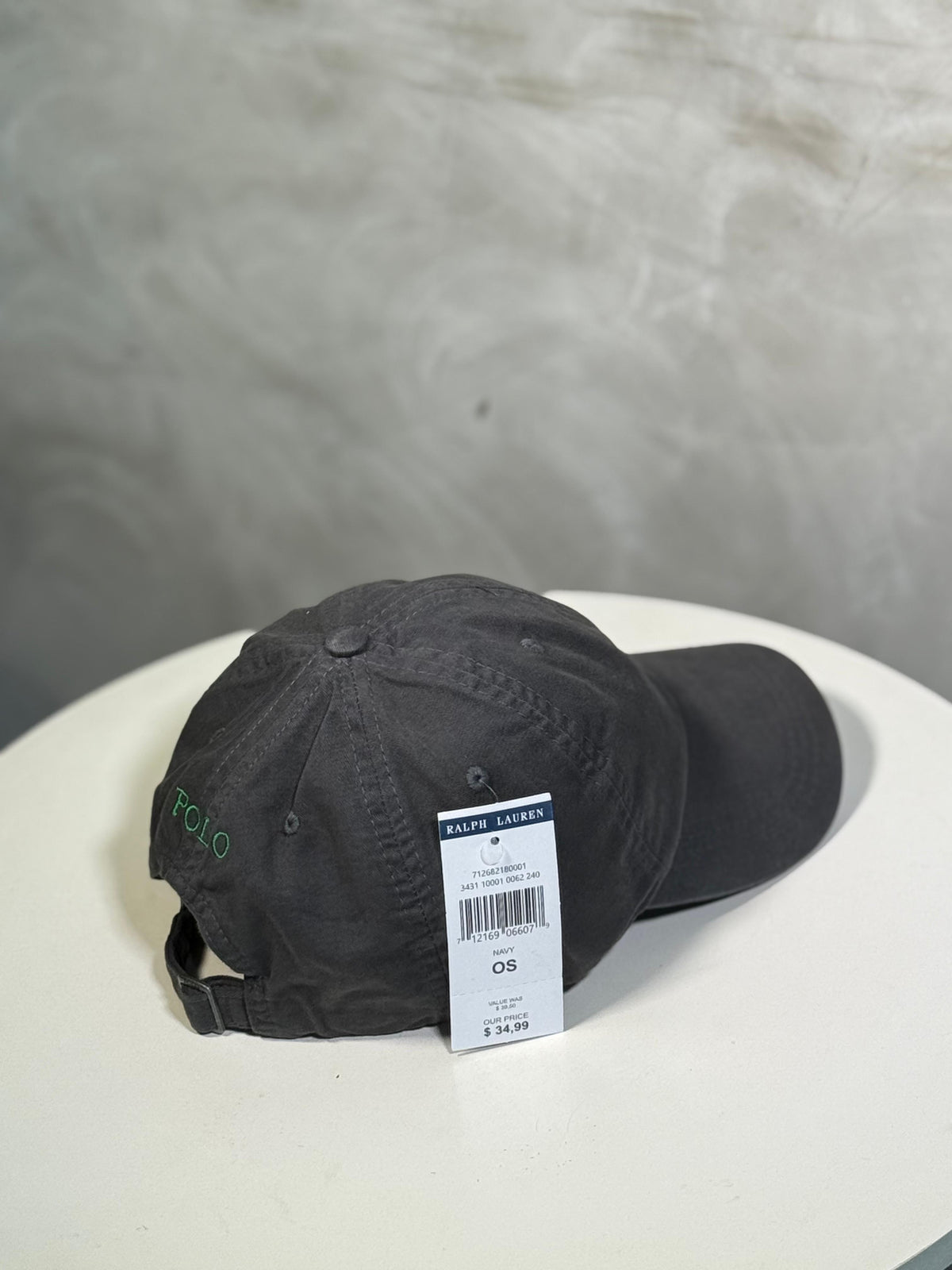 Boné Polo RL Classic - Chumbo Small Pony Verde