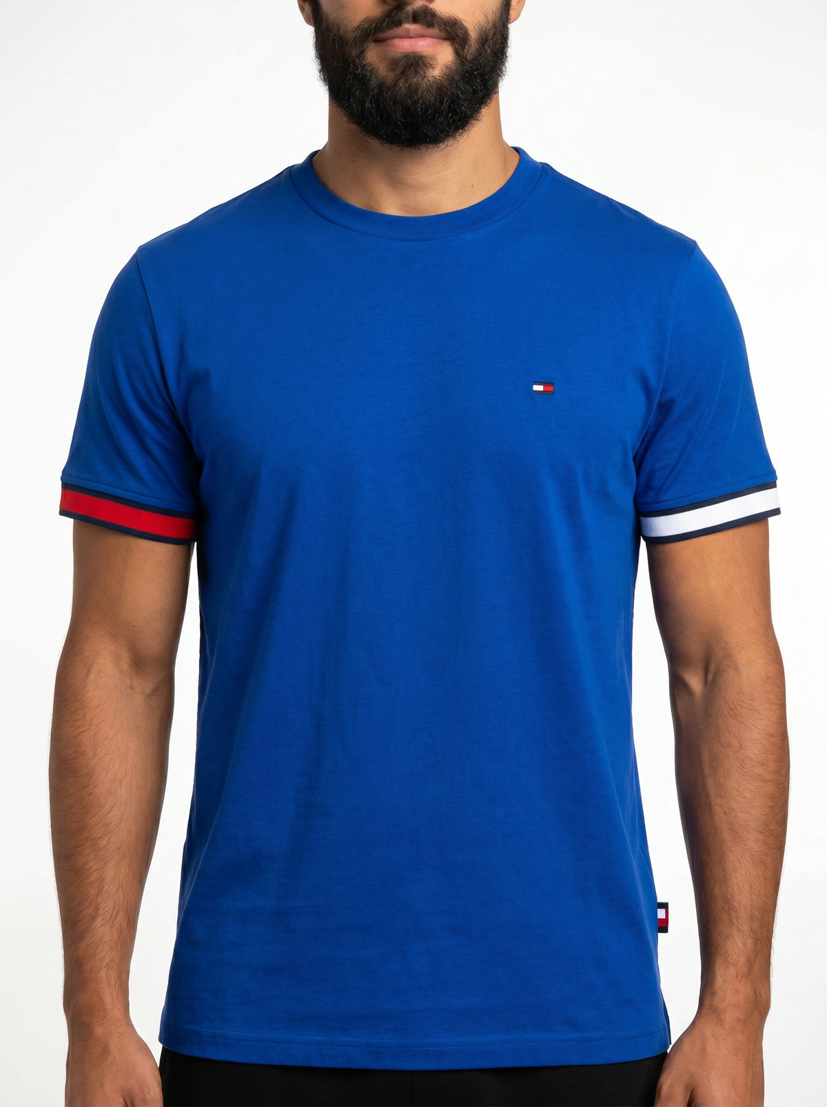 Camiseta TH Minimalist Sleeve Stripe - Azul Royal