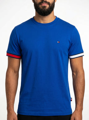 Camiseta TH Minimalist Sleeve Stripe - Azul Royal