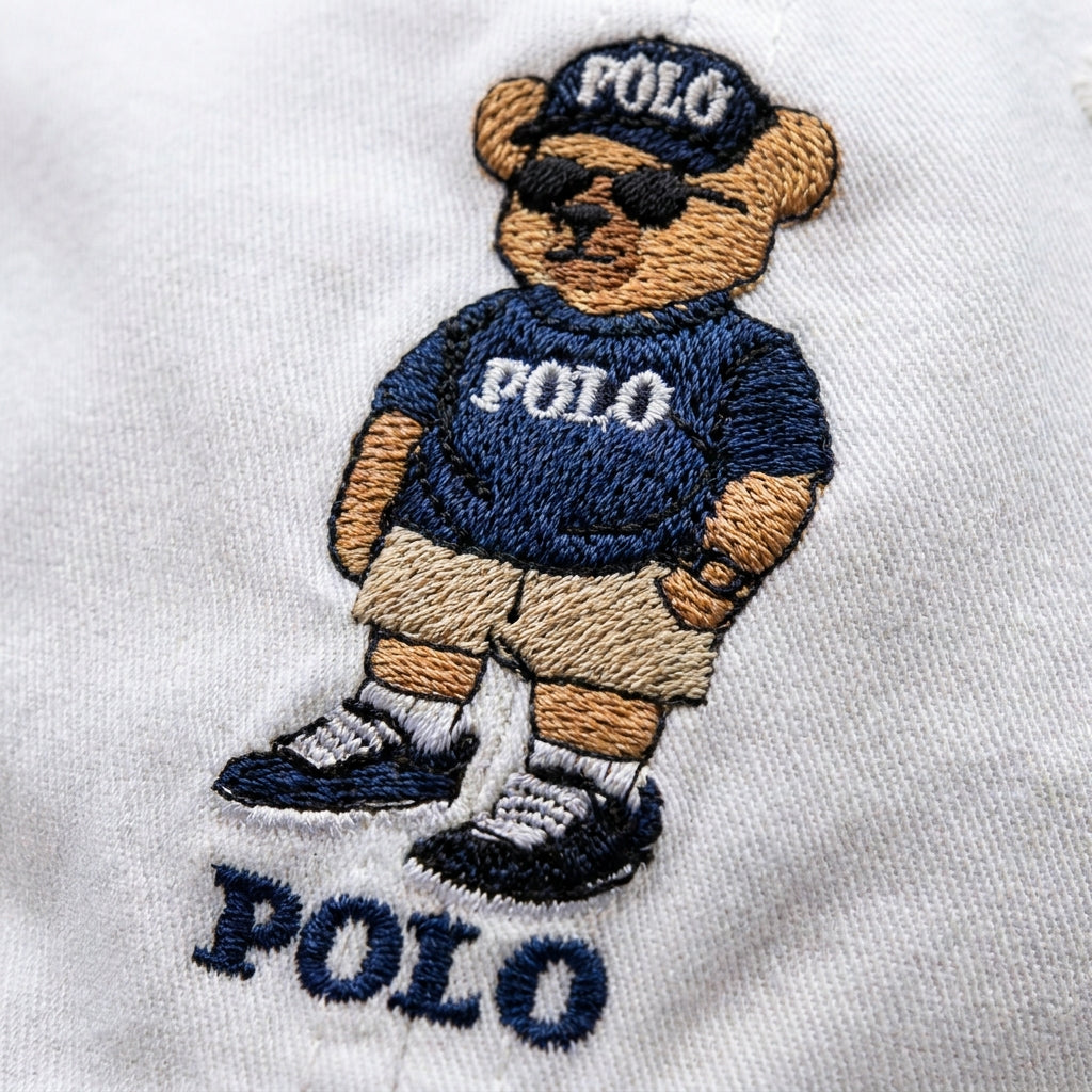 Boné Polo RL Casual Style Bear - Branco