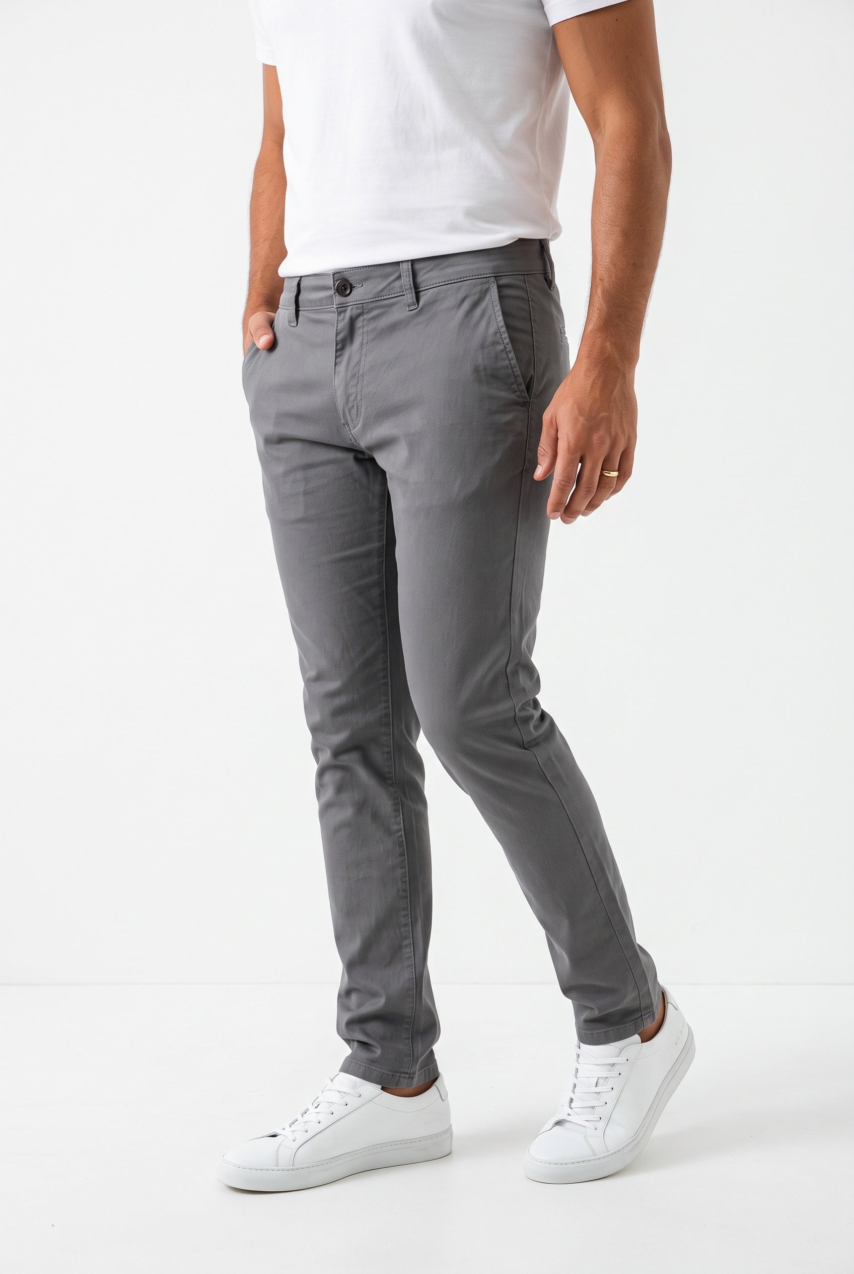 Calça Sarja Nobre Men - Chumbo