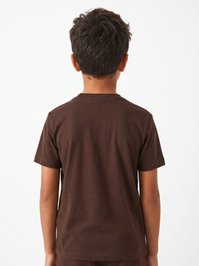 Camiseta RL Classic Infantil - Marrom Small Pony Cáqui