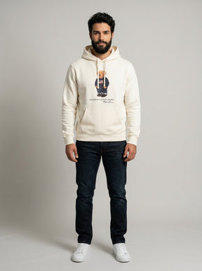 Moletom RL Polo Bear Hooded Sweatshirt - Off White