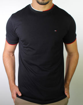 Camiseta TH Edge Detail - Preta