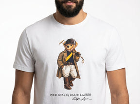 Camiseta RL Iconic Bear Polo Club - Branca