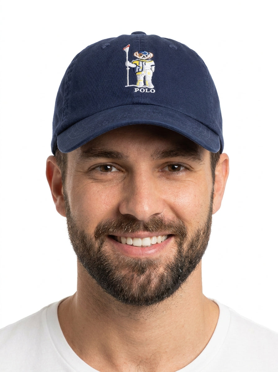 Boné Polo RL Rowing Bear - Azul Marinho