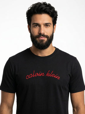 Camiseta CK Signature Script - Preta
