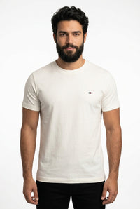 Camiseta TH Masculina Classic Nape - Off White