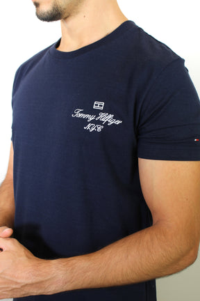 Camiseta TH Verge Flag Side Logo - Azul Marinho