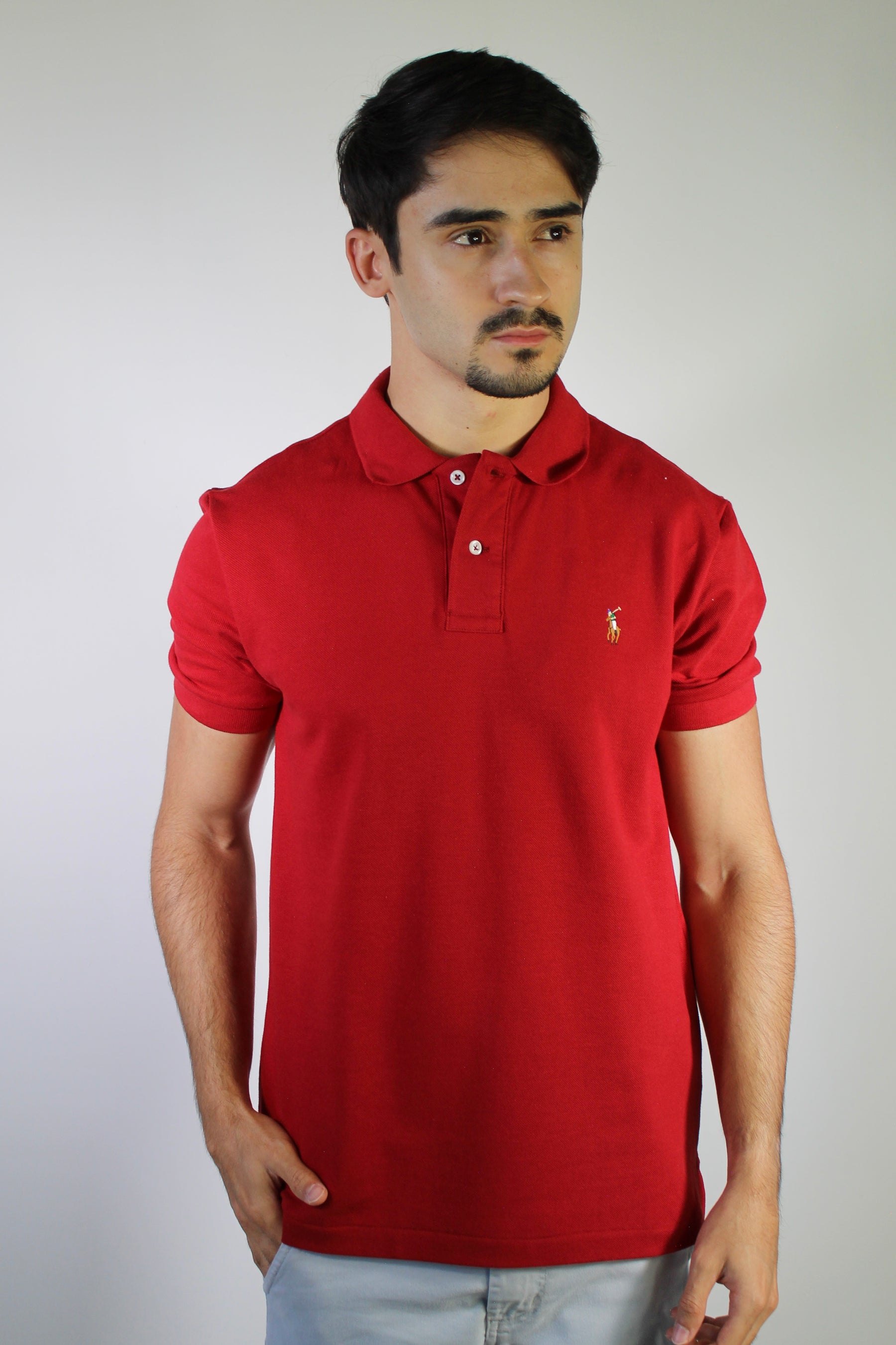 Camisa Gola Polo RL - Vermelha Small Pony Colorido
