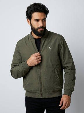 Jaqueta Bomber RL Portside Field - Verde Militar