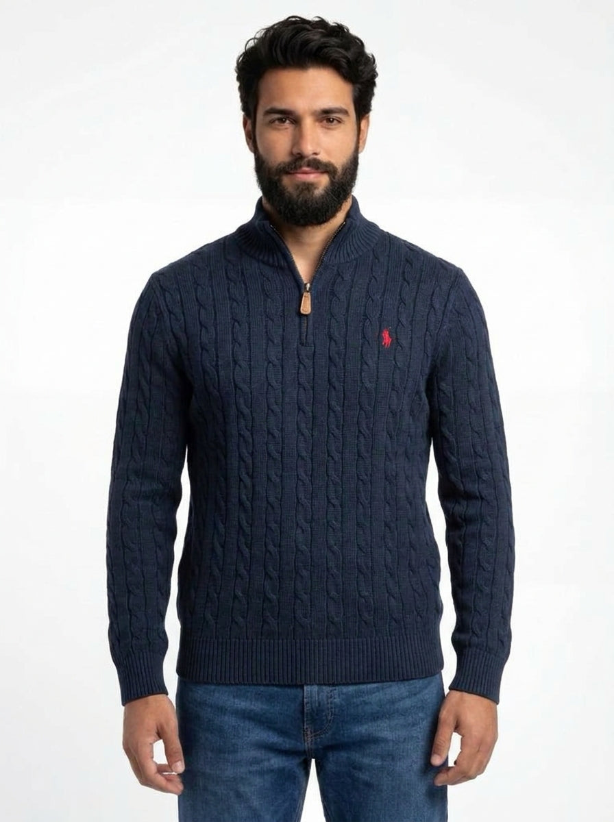 Suéter RL Hampton Signature - Azul Marinho