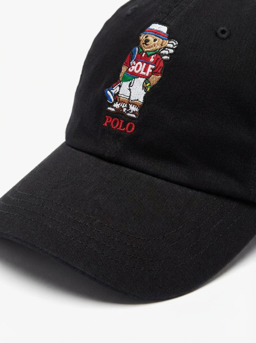 Boné Polo RL Golf Bear - Preto