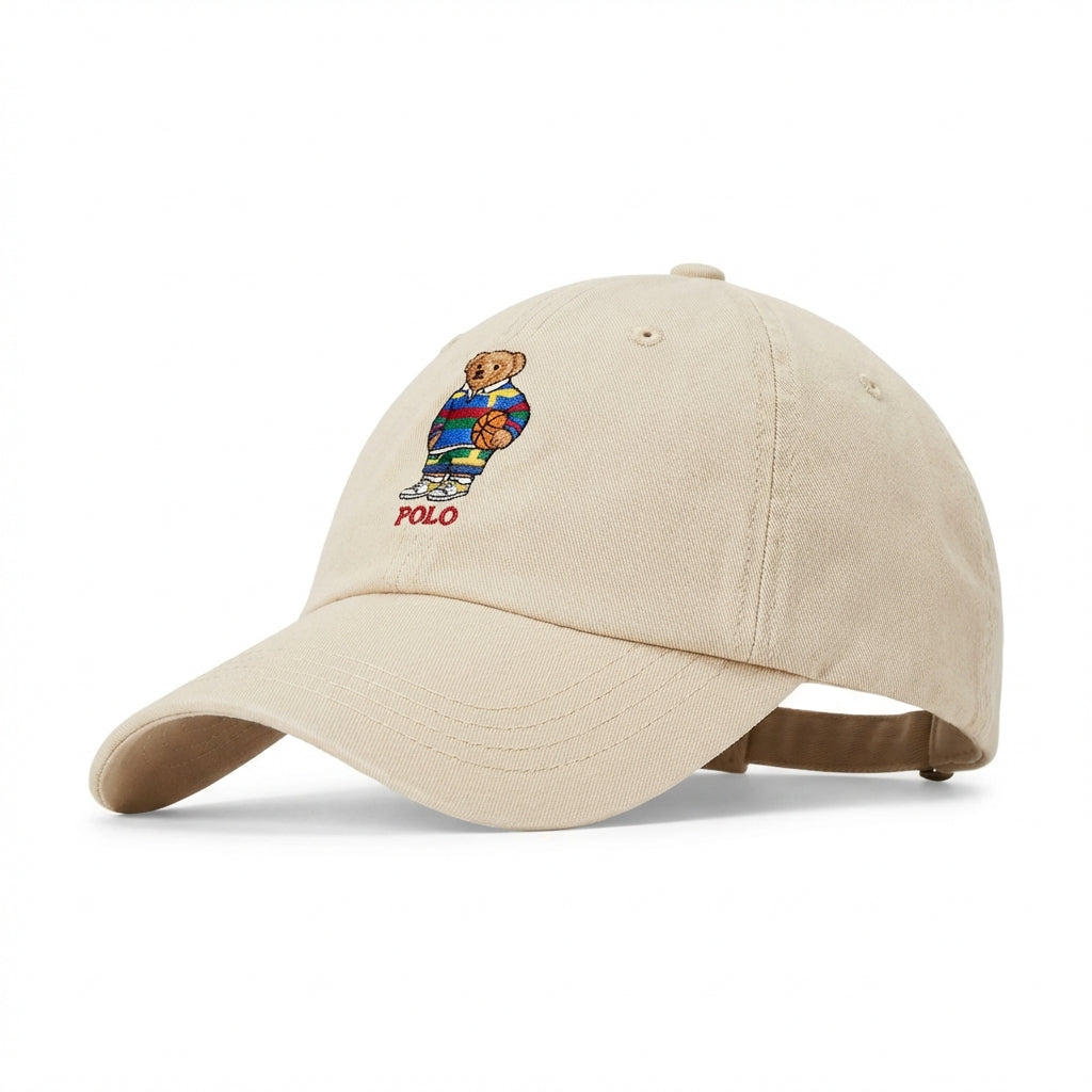 Boné Polo RL Basketball Bear - Creme