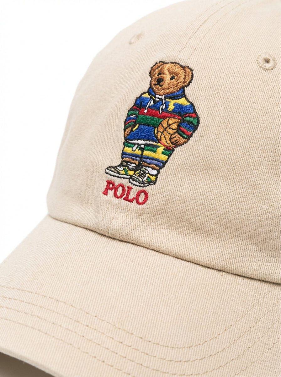 Boné Polo RL Basketball Bear - Creme