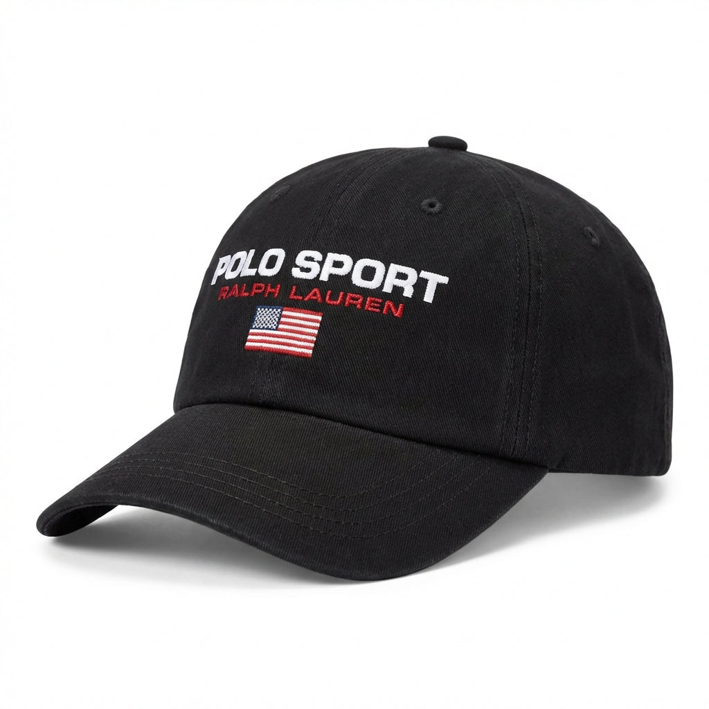 Boné RL Polo Sport USA Flag - Preto