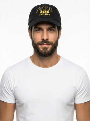 Boné Polo RL - Polo PRL Preto com Amarelo